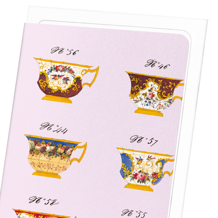 FRENCH TEA CUP SET F (C. 1825-1850): Painting Greeting Card