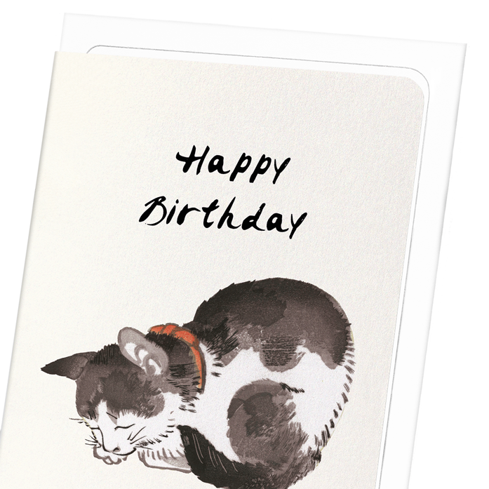 HAPPY BIRTHDAY CAT: Japanese Greeting Card