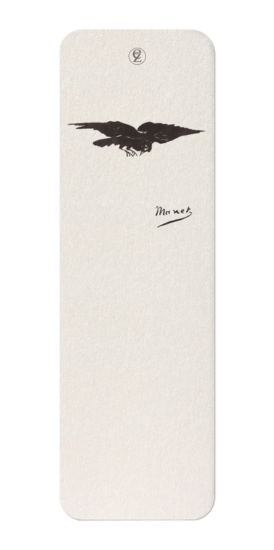 Ezen Designs - Raven by Edouard Manet (1875) - Bookmark - Front