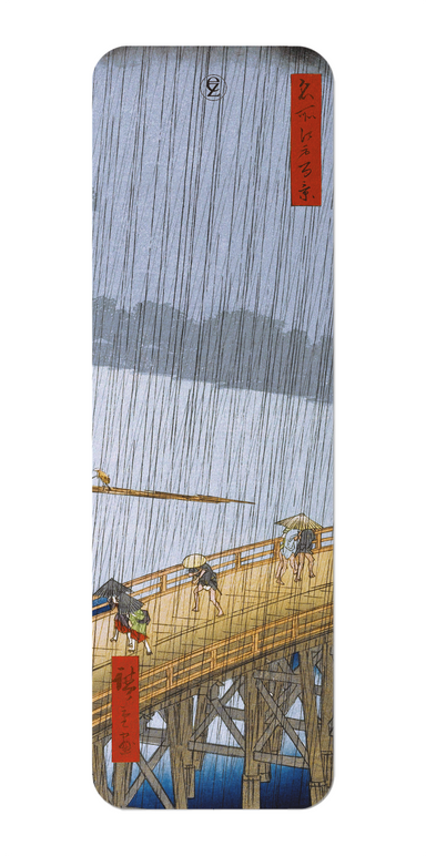 Ezen Designs - Sudden Shower at Ohashi Bridge and Atake (1857) - Bookmark - Front