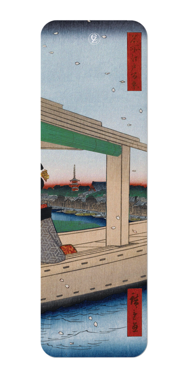 Ezen Designs - Distant View of Kinryuzan Temple (1857) - Bookmark - Front