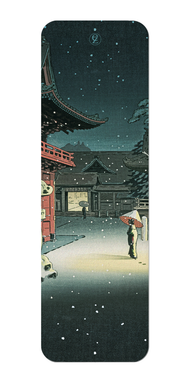 Ezen Designs - Nezu shrine in snow (1934) - Bookmark - Front