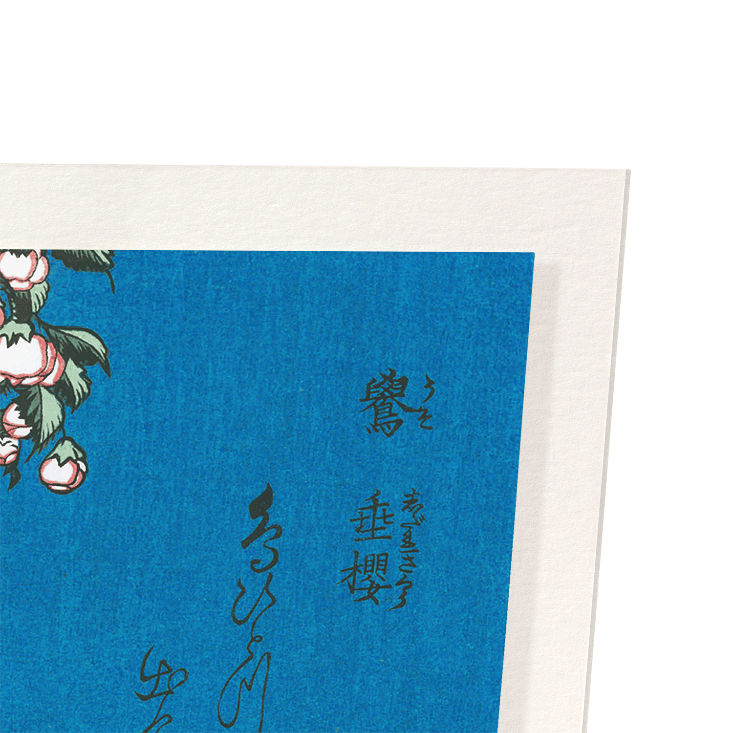 BULLFINCH AND DROOPING CHERRY: Japanese Art Print