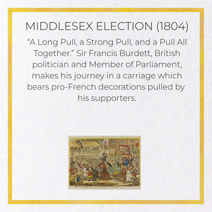 MIDDLESEX ELECTION (1804): Painting Greeting Card