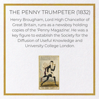 THE PENNY TRUMPETER (1832): Painting Greeting Card