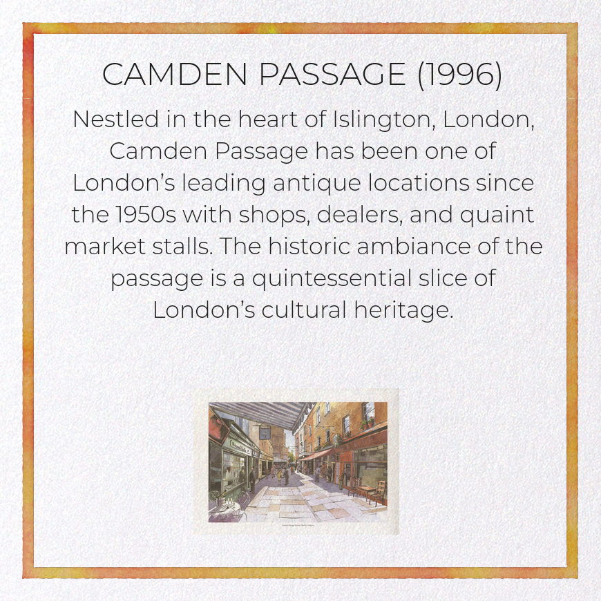 CAMDEN PASSAGE (1996): Painting Greeting Card