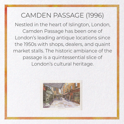 CAMDEN PASSAGE (1996): Painting Greeting Card