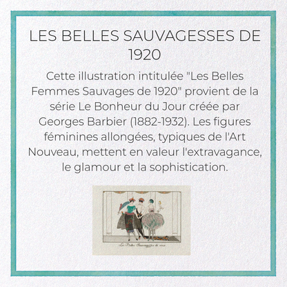 LES BELLES SAUVAGESSES DE 1920: Vintage Greeting Card