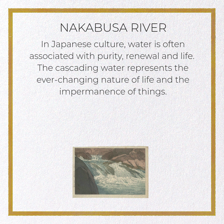 NAKABUSA RIVER: Japanese Greeting Card
