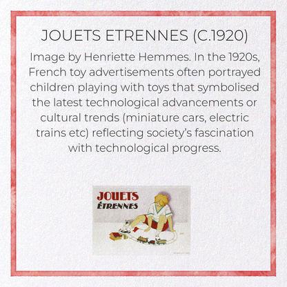 JOUETS ETRENNES (C.1920): Vintage Greeting Card