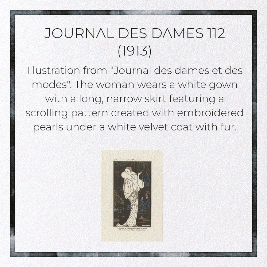JOURNAL DES DAMES 112 (1913): Vintage Greeting Card
