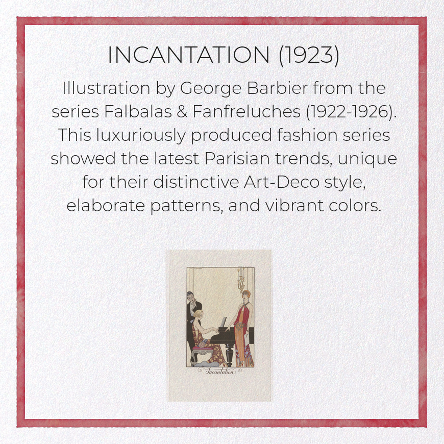 INCANTATION (1923): Vintage Greeting Card