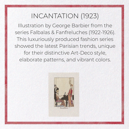 INCANTATION (1923): Vintage Greeting Card