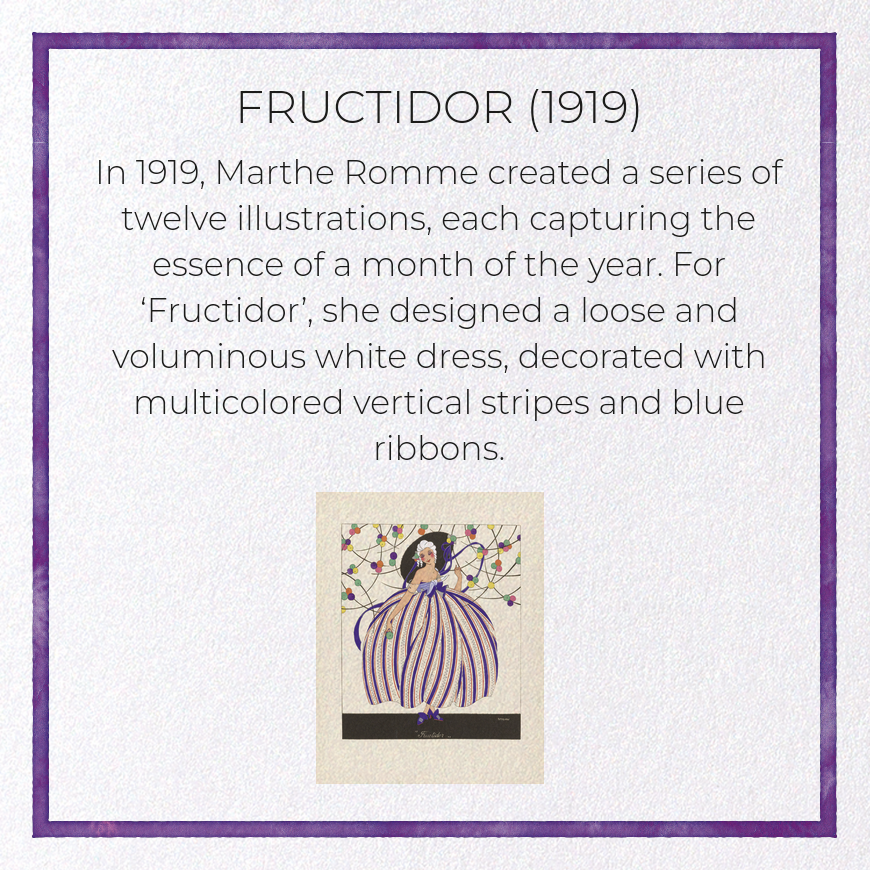 FRUCTIDOR (1919): Vintage Greeting Card