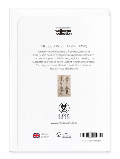 Ezen Designs - Skeletons (C.1830-C.1850) - Greeting Card - Back