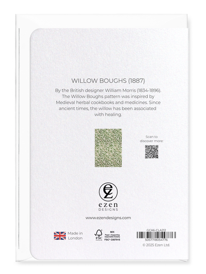 Ezen Designs - Willow boughs (1887) - Greeting Card - Back