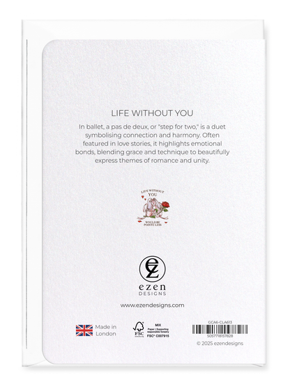 Ezen Designs - Life without you - Greeting Card - Back