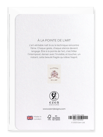 Ezen Designs - À la pointe de l'art - Greeting Card - Back
