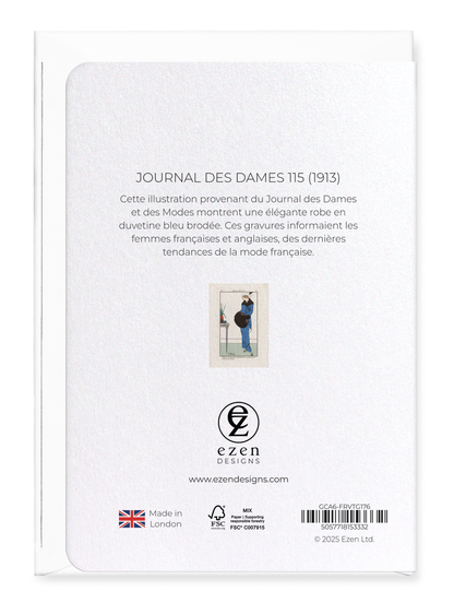 Ezen Designs - Journal des Dames 115 (1913) - Greeting Card - Back