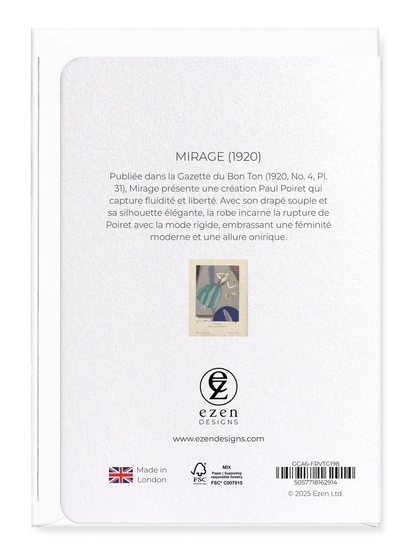 Ezen Designs - Mirage (1920) - Greeting Card - Back