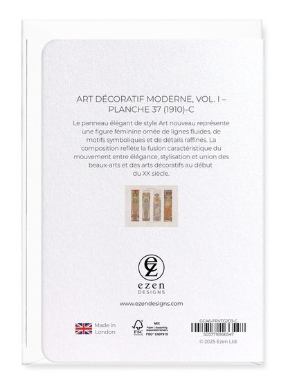 Ezen Designs - Art décoratif moderne, Vol. I – Planche 37 (1910)-C - Greeting Card - Back