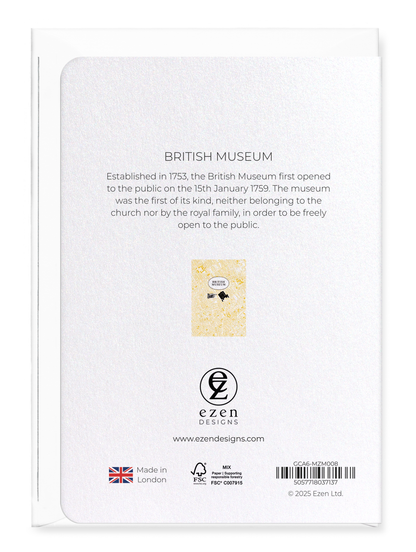 Ezen Designs - British Museum - Greeting Card - Back