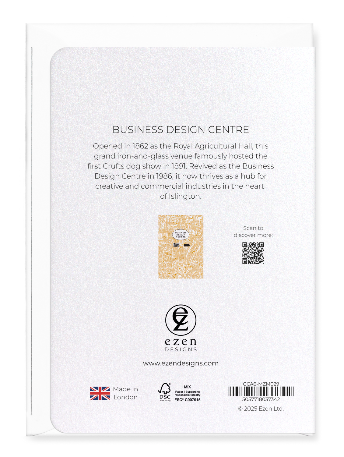 Ezen Designs - Business Design Centre - Greeting Card - Back