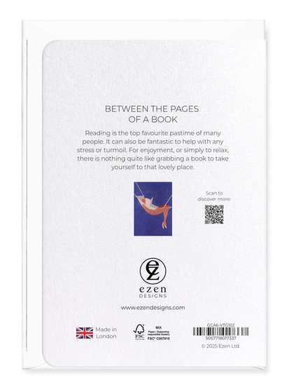 Ezen Designs - Between the pages of a book - Greeting Card - Back