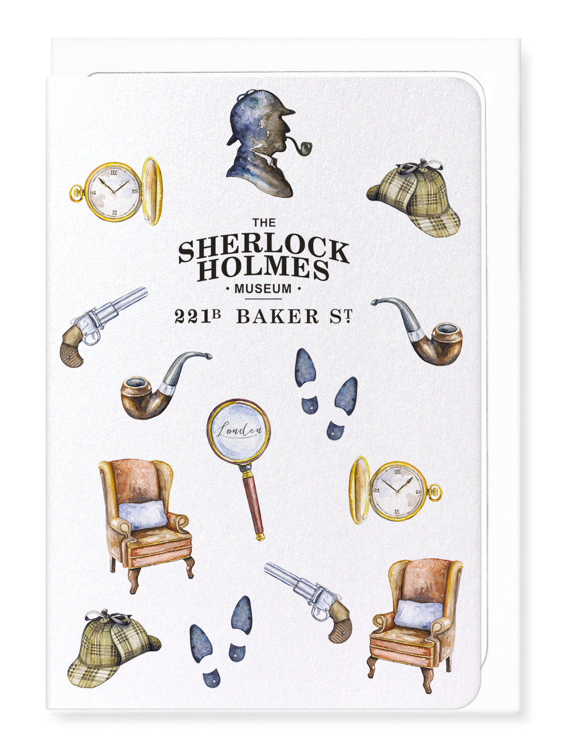 Ezen Designs - Sherlock Holmes collage - Greeting Card - Front
