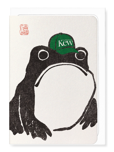 Ezen Designs - KEW GARDENS' CAP EZEN FROG - Greeting Card - Front