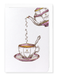 Ezen Designs - St Paul's pouring tea - Greeting Card - Front