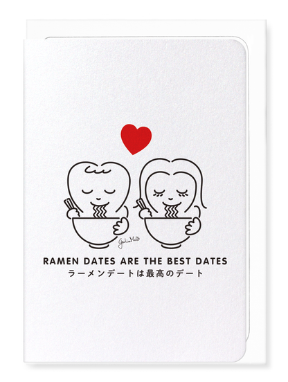 Ezen Designs - Ramen dates are the best dates - Greeting Card - Front