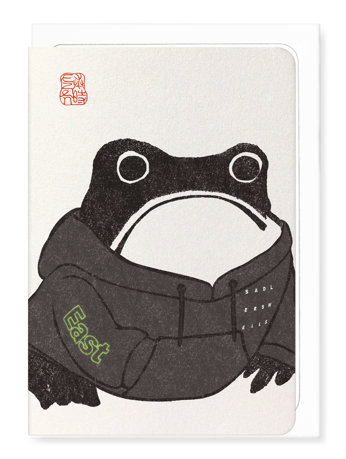 Ezen Designs - Sadler's Wells East Hoodie Ezen Frog - Greeting Card - Front
