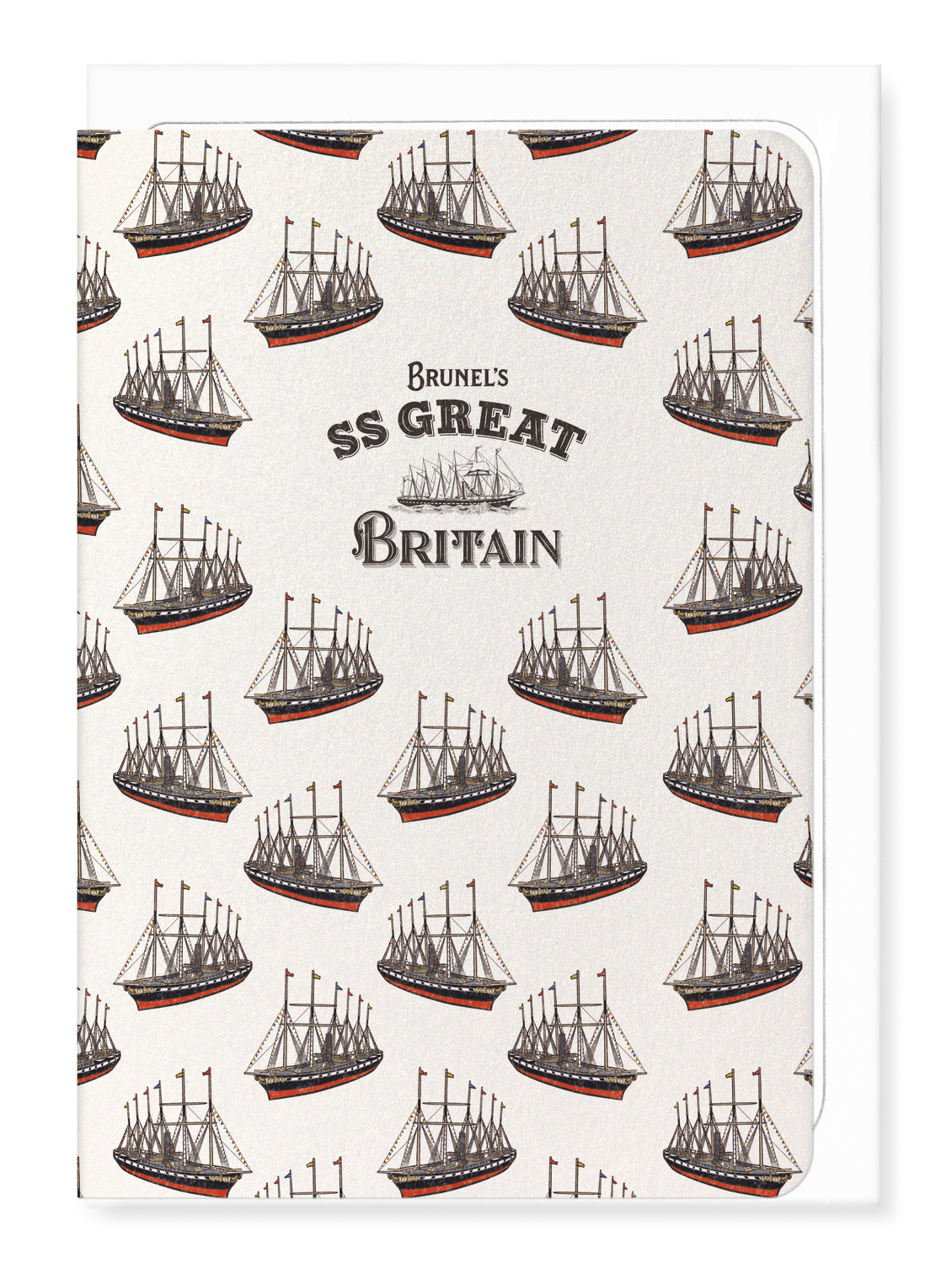 Ezen Designs - Illustration of SS Great Britain - Greeting Card - Front