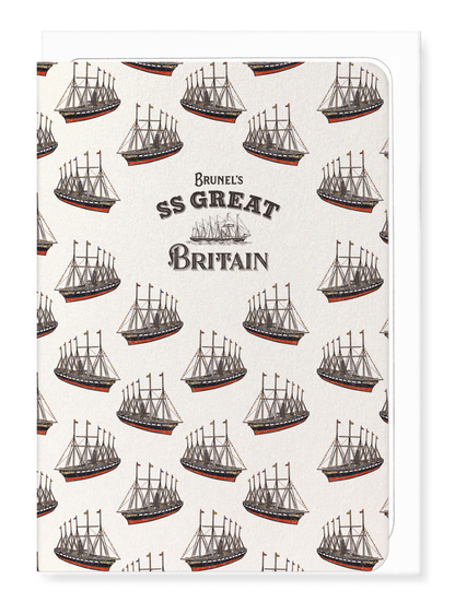 Ezen Designs - Illustration of SS Great Britain - Greeting Card - Front