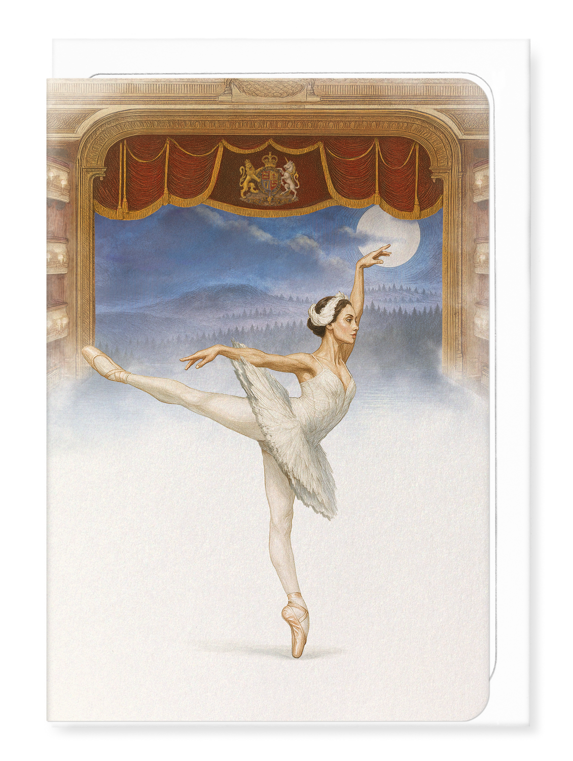 Ezen Designs - Royal Ballet & Opera - Odette from Swan Lake - Greeting Card - Front