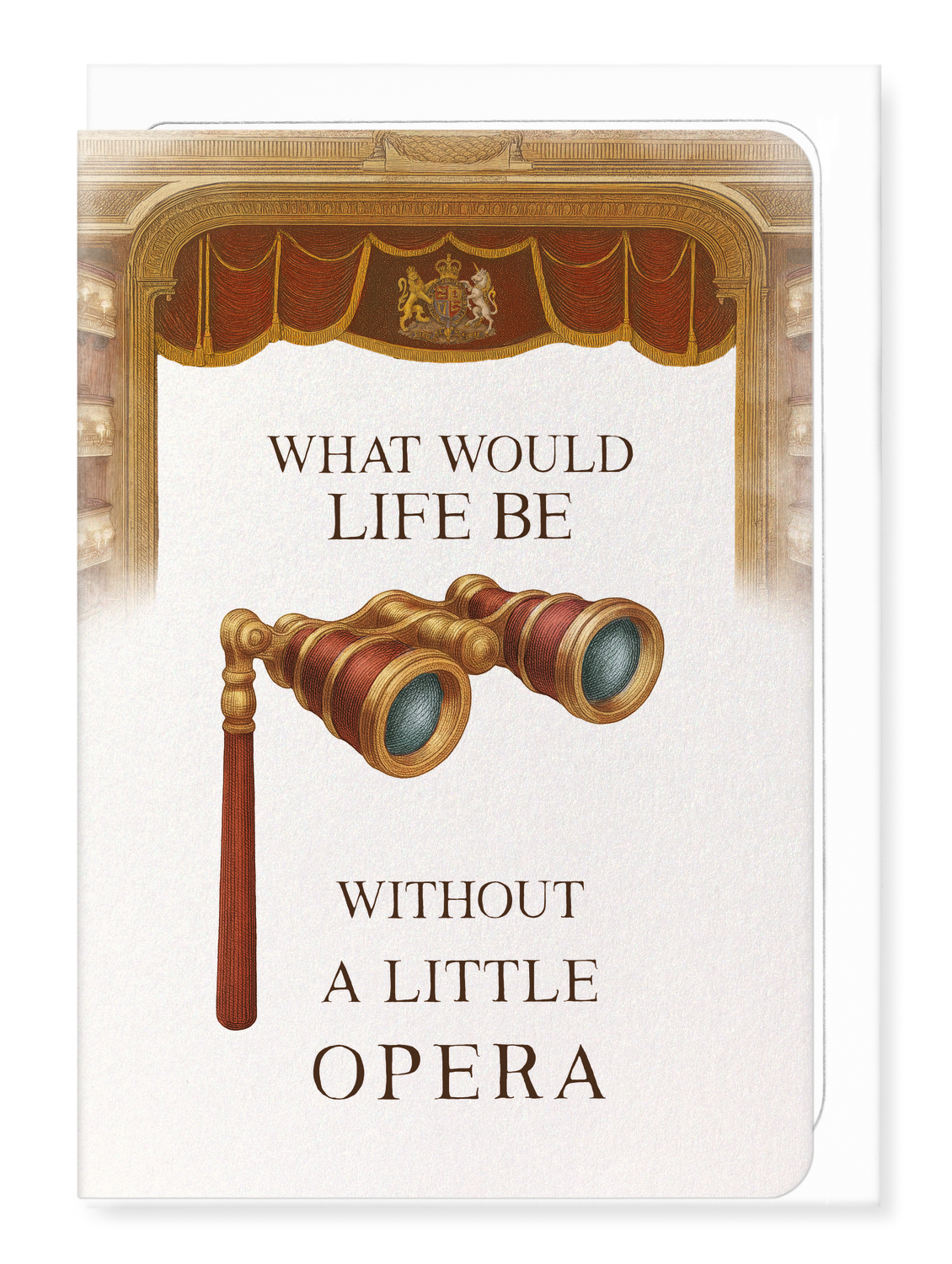 Ezen Designs - Royal Ballet & Opera - Life and Opera - Greeting Card - Front