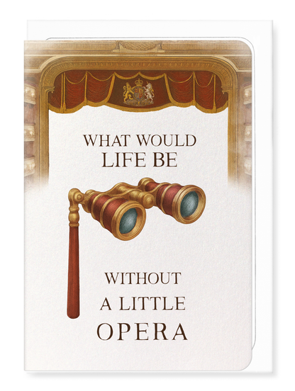 Ezen Designs - Royal Ballet & Opera - Life and Opera - Greeting Card - Front