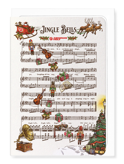 Ezen Designs - Jingle Bells Askonas Holt - Greeting Card - Front