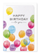 Ezen Designs - Colourful birthday balloons - Greeting Card - Front