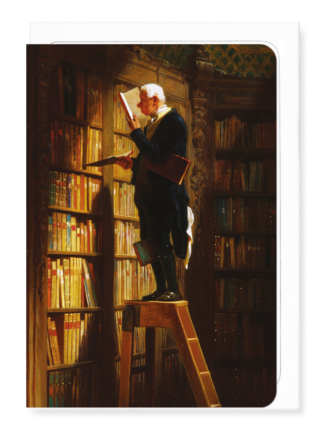 Ezen Designs - Bookworm (c.1850) - Greeting Card - Front