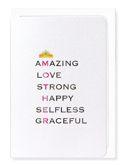 Ezen Designs - Amazing mother - Greeting Card - Front