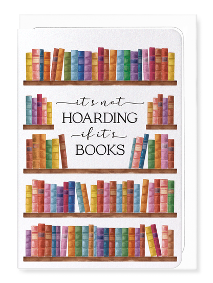 Ezen Designs - Hoarding books - Greeting Card - Front