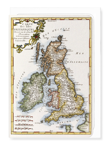 Ezen Designs - British Isles (1760) - Greeting Card - Front