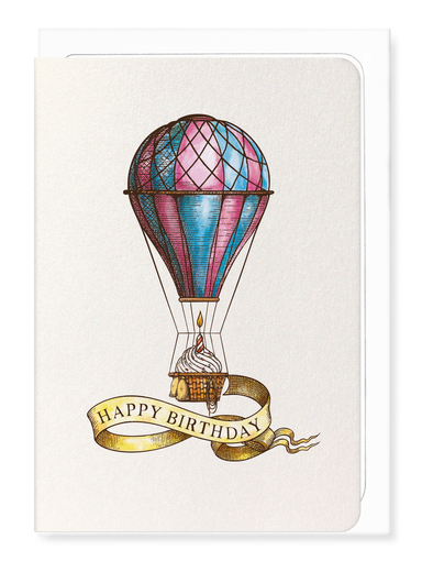 Ezen Designs - Birthday balloon - Greeting Card - Front