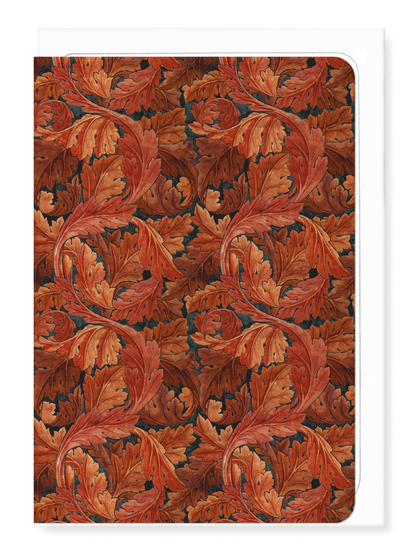 Ezen Designs - Acanthus (Red) - Greeting Card - Front