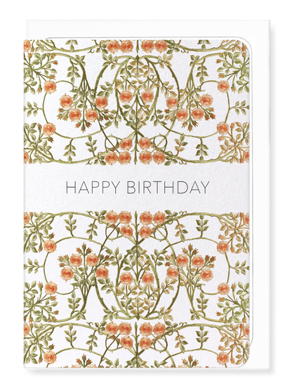 Ezen Designs - Briar roses embroidery - Greeting Card - Front