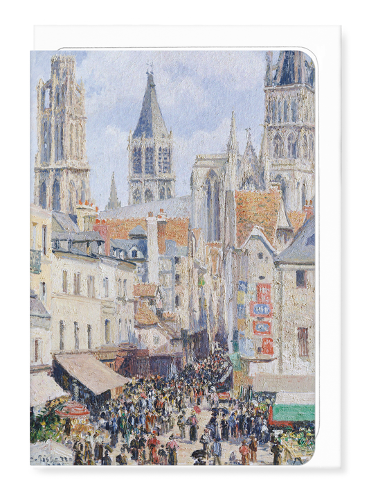 Ezen Designs - Grocery Street, Rouen (1898) - Greeting Card - Front