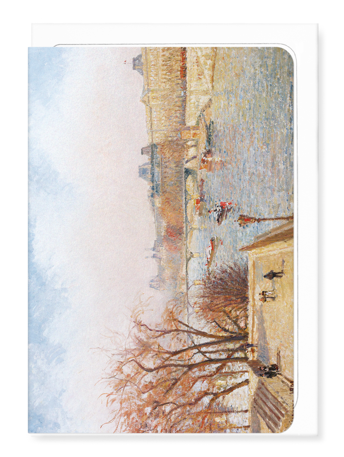 Ezen Designs - Louvre from the Pont Neuf (1902) - Greeting Card - Front