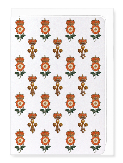 Ezen Designs - Royal Tudor Emblems (c.1575) - Greeting Card - Front